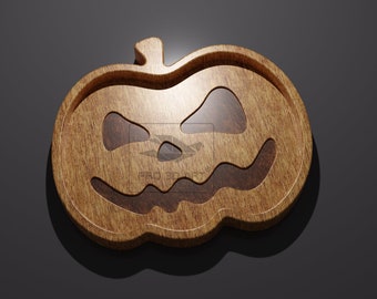 Pumpkin Tray V2 - CNC Files for Wood