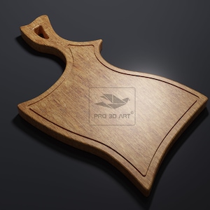 Hatchet Cutting Board 2 - CNC files for Wood (svg, dxf, eps, pdf, ai, stl)