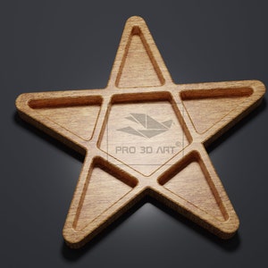 Star Tray - CNC Files for Wood