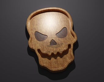 Skull Tray - CNC Files for Wood