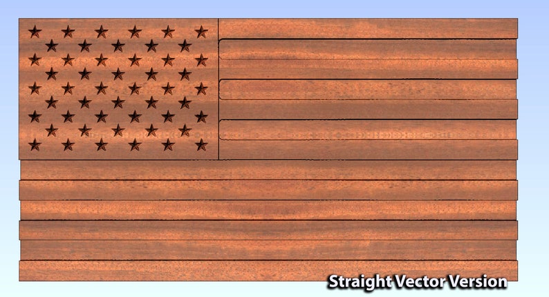 USA Flag and Map Pack CNC Files For Wood, 3D STL Models image 7