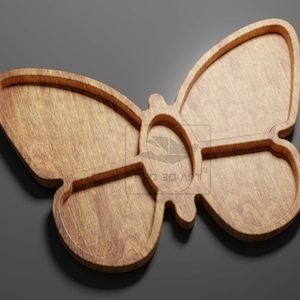 Schmetterling Tablett - CNC Dateien für Holz