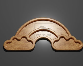 Rainbow Tray - Cnc Files pour le bois