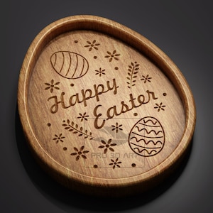 Easter Egg Tray - CNC Files for Wood (svg, dxf, eps, ai, pdf)