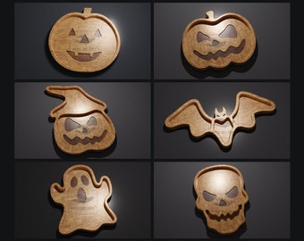 Halloween Trays Pack - CNC Files for Wood