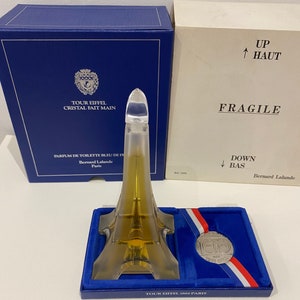 Bernard Lalande Bleu de France edt 50 ml. Crystal bottle. Limited edition 1980. Sealed. Gift box. Best!