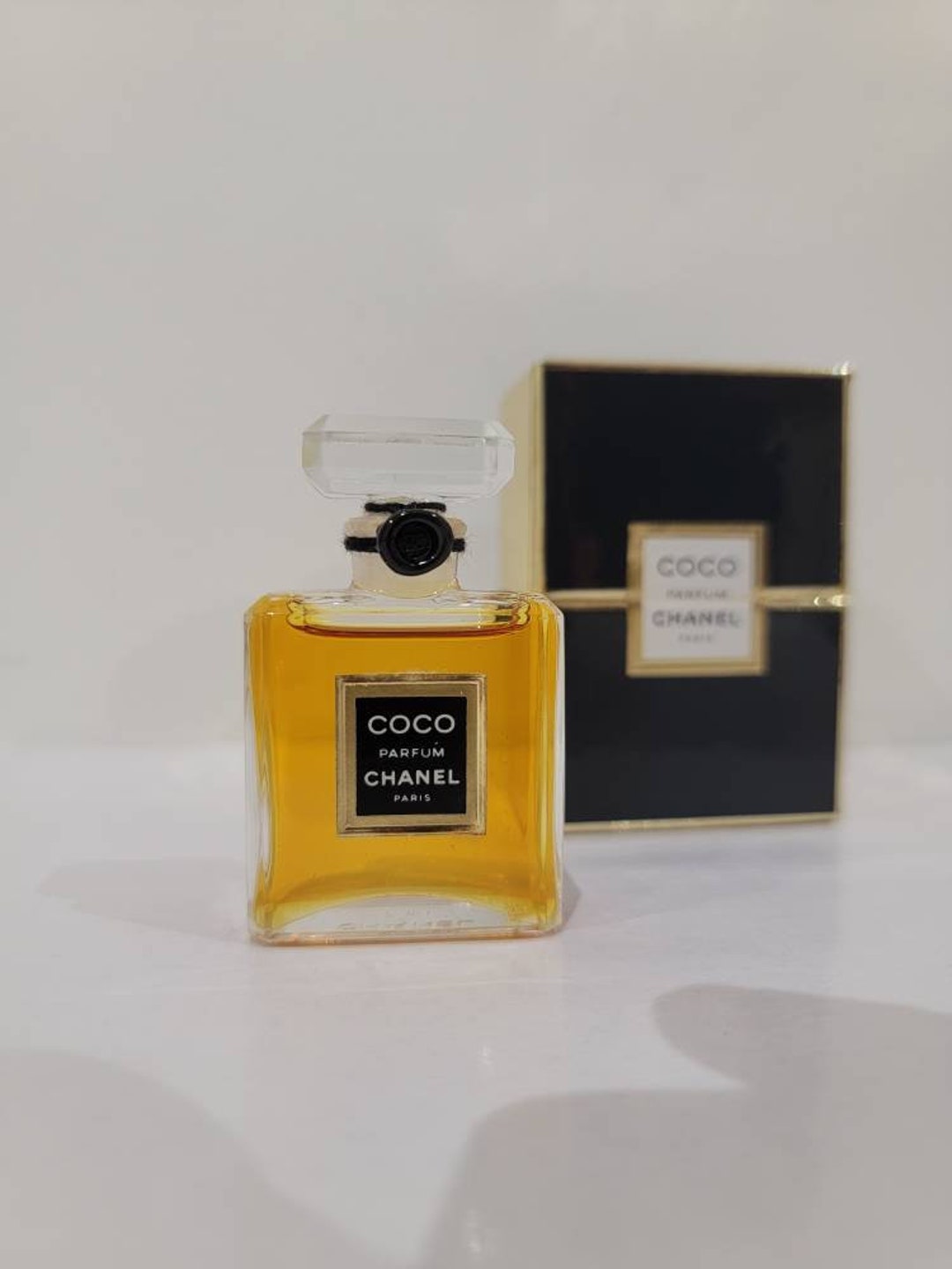 Coco parfum Chanel pressed parfum set. Rare, vintage 1984 original Sealed.