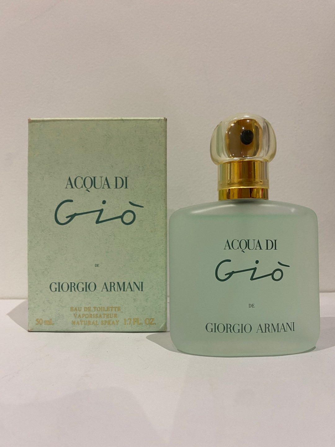 Acqua Di Gio De Giorgio Armani Edt 50 Ml. Vintage 1990s. Sealed Bottle Etsy UK