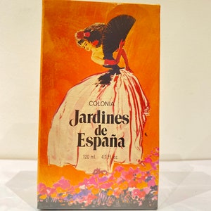 Jardines de Espana Gal colonia 120 ml. Rare, vintage 1970.