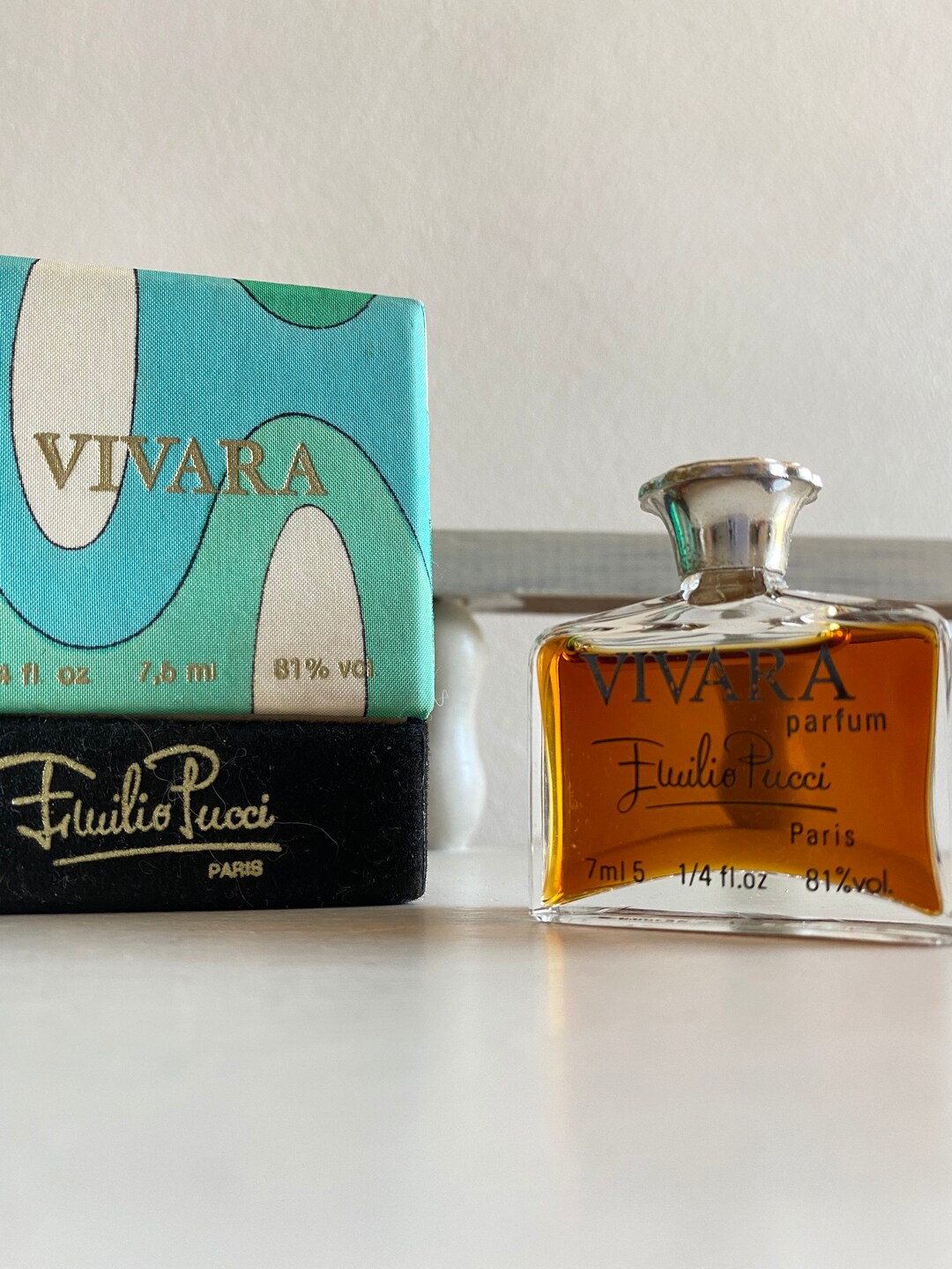 Emilio Pucci Vivara Pure Parfum 7,5 Ml. Vintage Original 1968. Etsy