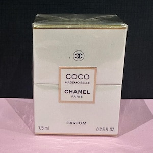 Coco Mademoiselle Chanel pure parfum 7,5 ml. Vintage first edition. Sealed bottle