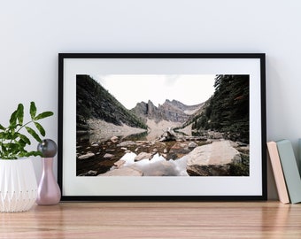 Digital Download Print, Lake Agnes Hike, Mountains, Hike, Nature, Travel Photography, The Big Beehive, Tea House, Banff National Park