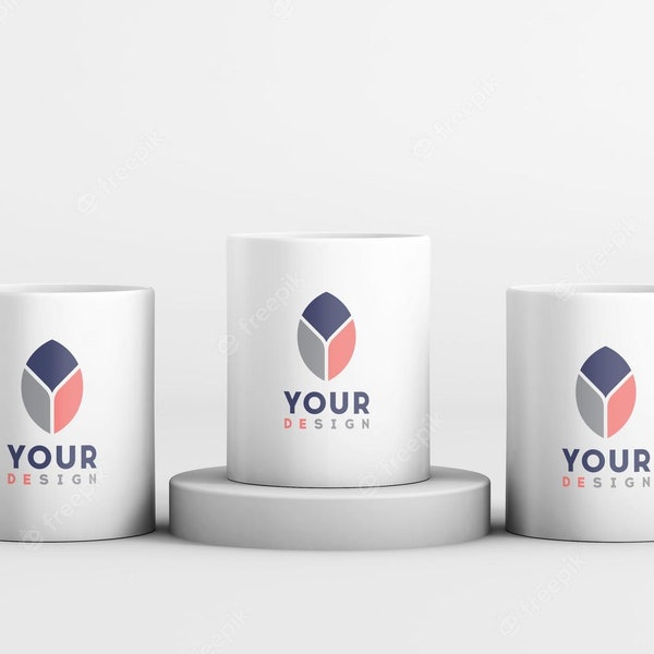 Personalized Ceramic Coffee Mug White | 11oz or 15oz Mugs | Add your own logo | Add your own image | Add your own Artwork| Promotional Cup