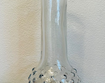 Vintage Hobnail Pale Blue Glass Vase