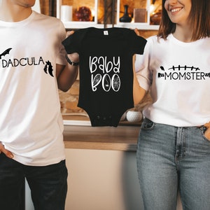 Halloween Family Shirt | Matching Family Shirt | Dadcula Shirt | Momster Shirt | Baby Boo Bodysuit | Mom and Baby Matching | Mom and Dad