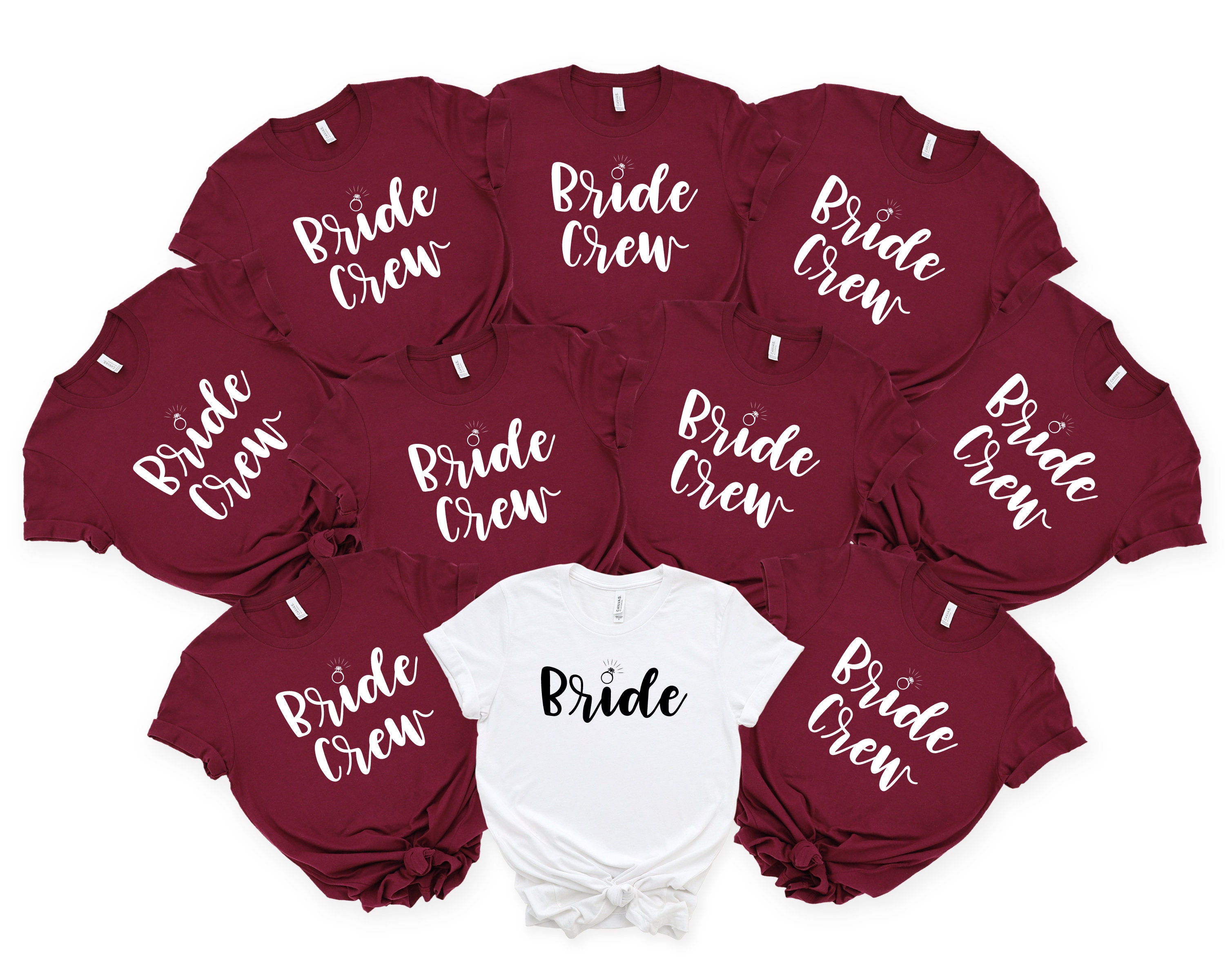 Bride Shirt Bride Crew Shirt Wedding Shirt Bride's Etsy UK