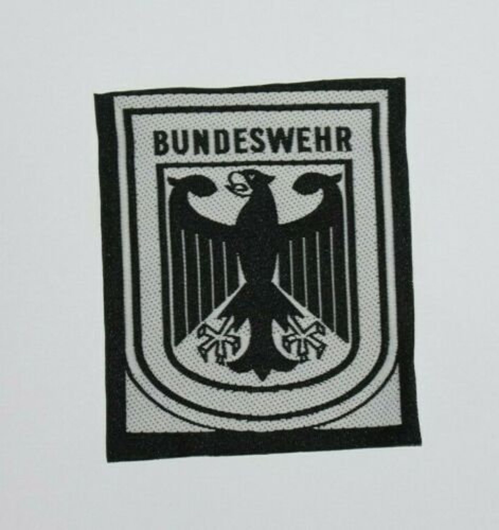Bundeswehr German Army Eagle Addler Black and White Patch Etsy