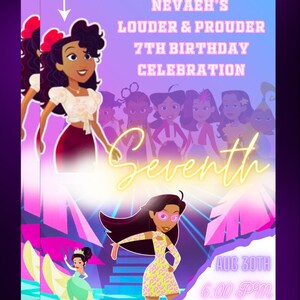 Editable Proud Family Birthday Invitation #2