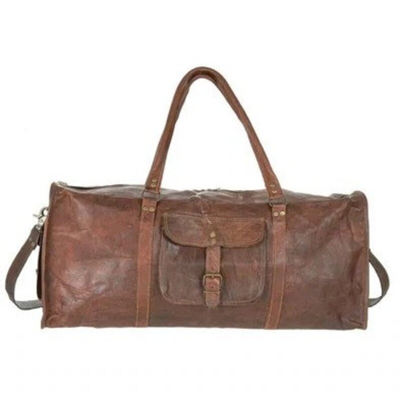 travel bag, canvas, leather canvas 