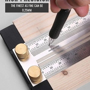 180mm-400mm High-Precision Woodworking T-Rule | Carpenter's Marking Ruler | Woodcraft Measuring Tool