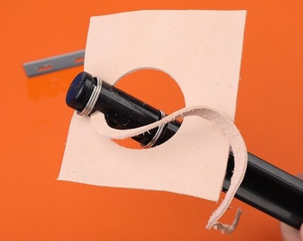 Rotary Leather Cutter | Handheld Leather Trimmer with Optional 8mm Hole Punch