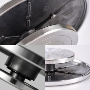 11/15/20/25/30cm Double Sided Turntable Rotating Aluminum Wheel for Ceramics, Sculpting, Clay, Pottery 5 sizes image 3