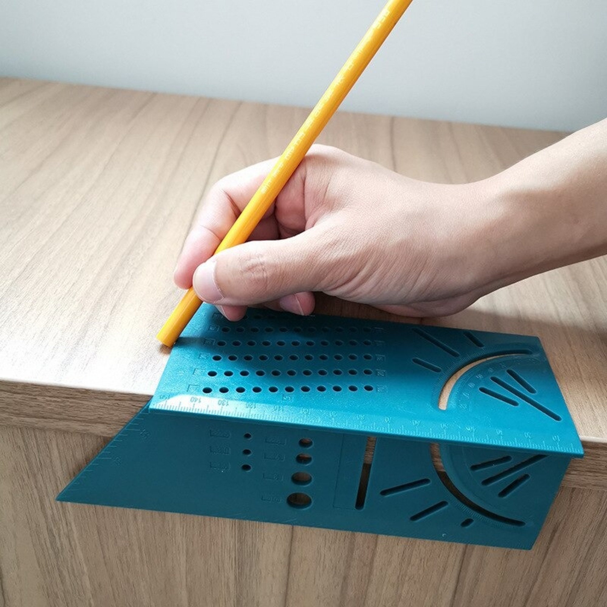 3 Point Problem Tool Ruler Multifunctional Woodworking Three Dimensional Positioning Ruler ...