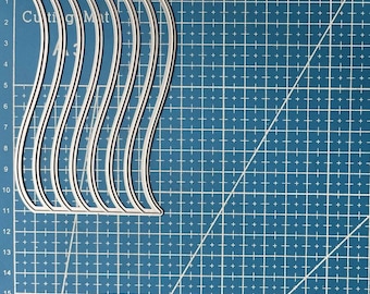 Wavy Stripe/Rainbow Die Cut Sheet | Card Making, Decoration, Scrapbooking