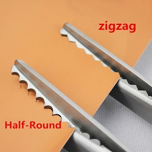 3-18mm Professional Zig Zag/scallop Scissors Leather/fabric