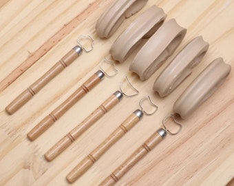 5 pcs/ensemble d'outils de coupe de poterie | Pour la poterie, la céramique, l'argile, la sculpture, les anses de tasse, etc.