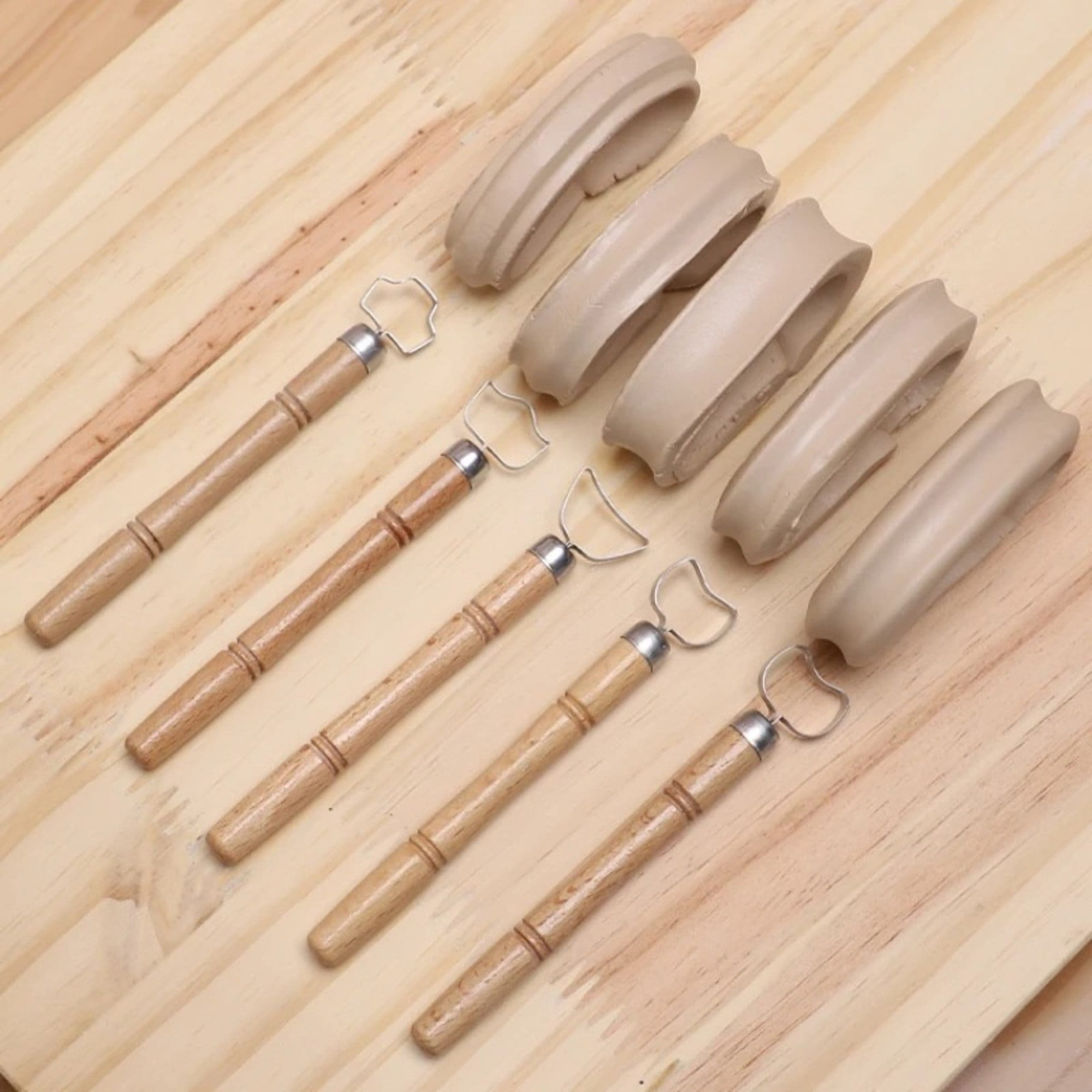 5pcs/set Pottery Trimming Tool | For Pottery, Ceramics, Clay, Sculpting, Cup Handle etc.