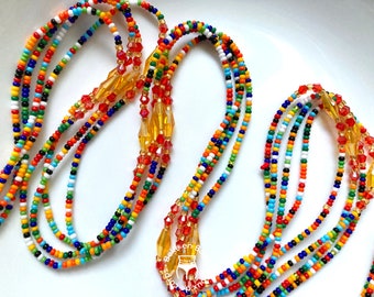 Baya Multicolored hip bead - 120 cm