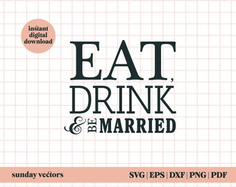 Eat Drink Married - Etsy