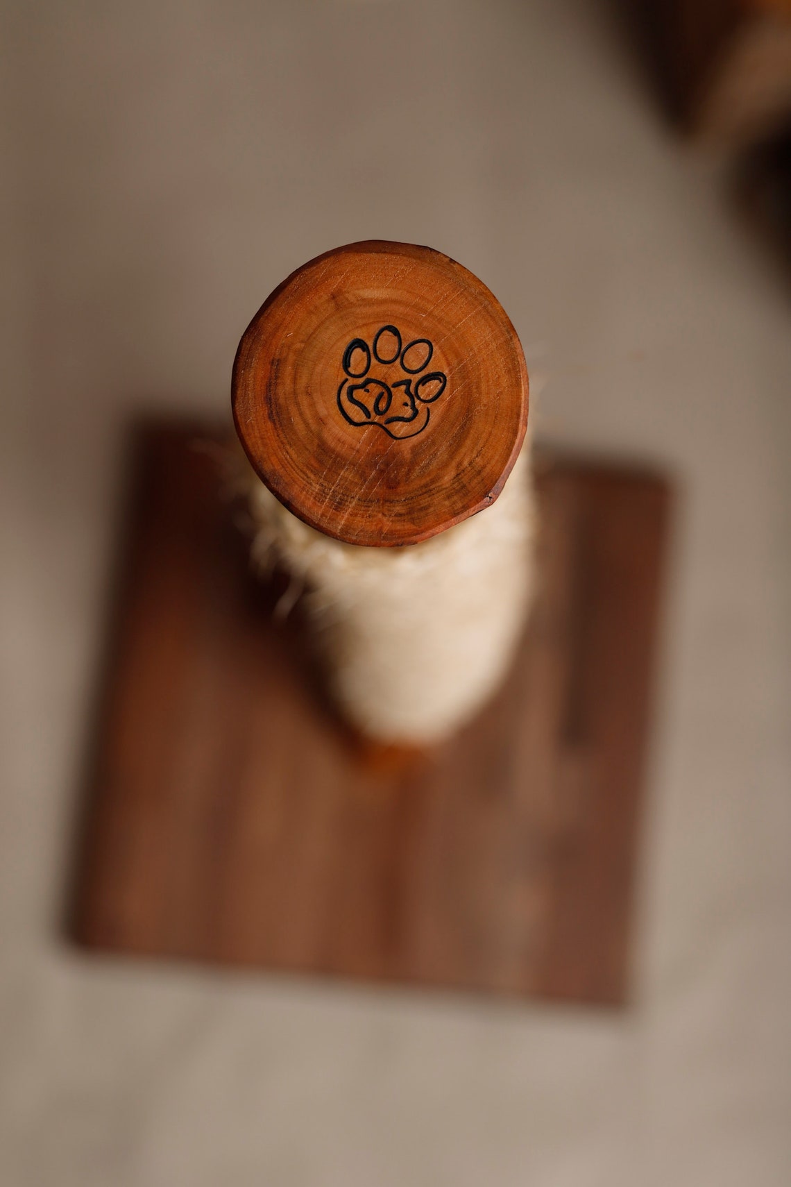 Natural Wood Cat Scratcher Cat Tree Cat Scratching Post Etsy