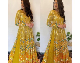 gown for haldi function