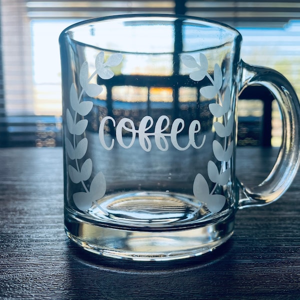 Etched Coffee Mug Etsy