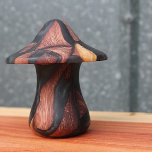 Mushroom Decor Wood Epoxy Resin Cedar Mushroom Decor Fairy Garden Enchanted Forest Decor One of a Kind Gift Unique OOAK