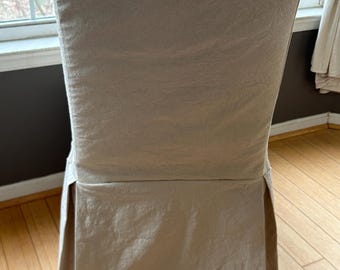 Custom Basic Slipcover with 2 pleats in back.
