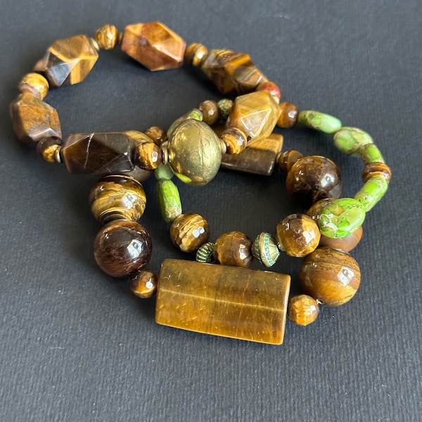 Strength and Courage Tiger’s Eye OOAK Bracelet