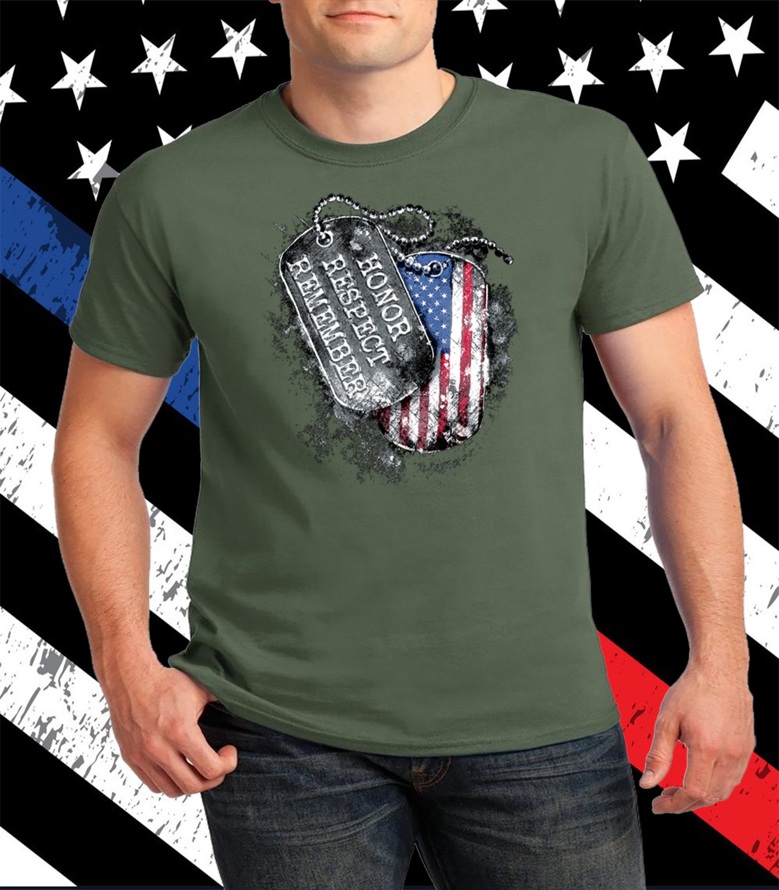 Honor Respect Remember Short-Sleeve Unisex T-Shirt Cotton 100% | Etsy
