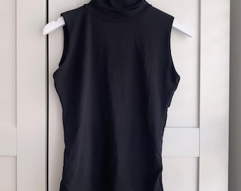 Roll Neck Sleeveless Bamboo Top