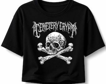 Skull & Crossbones Crop Top
