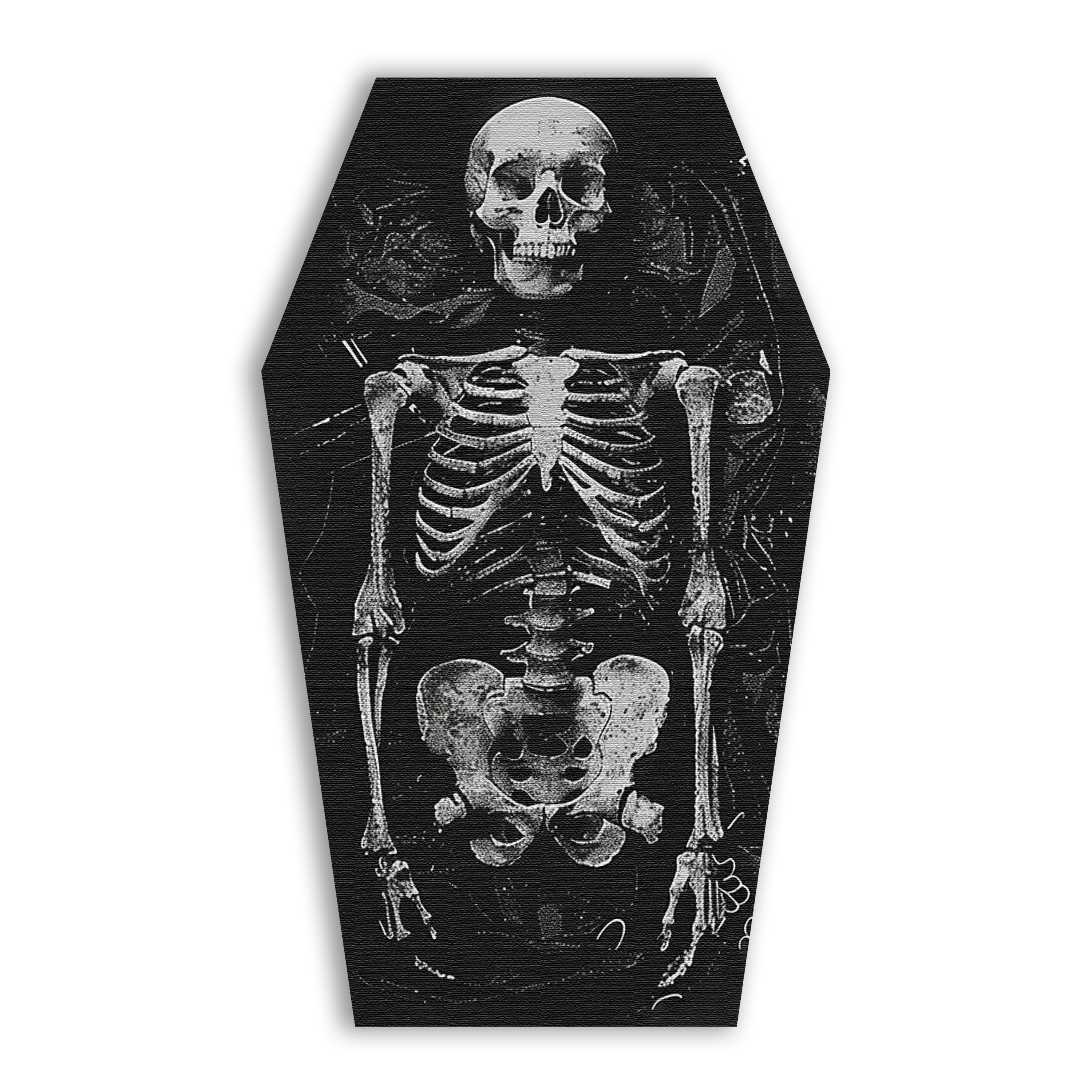 Skeleton Coffin Patch - Etsy