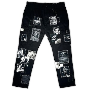 Custom Handmade Punk Rock Goth Emo Metal Cyber Dark Ripped
