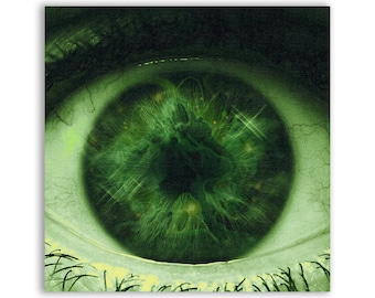 Close Up Green Eye Patch