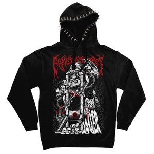 Exodus Spiked Hoodie - Etsy