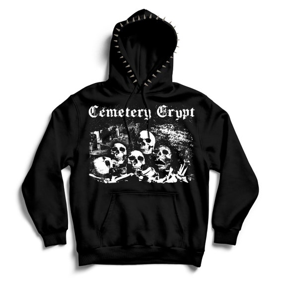Spiked shop hood hoodie