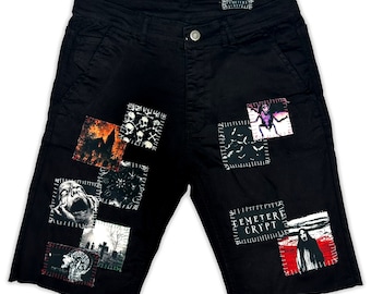 Ripper Black Denim Shorts