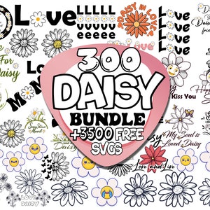 Daisy Svg Bundle | Daisy Flower Svg | Spring Svg | Daisy Silhouette | Daisy clipart | Daisy cut file | Daisies | Flowers Svg | Daisy Svg,Png