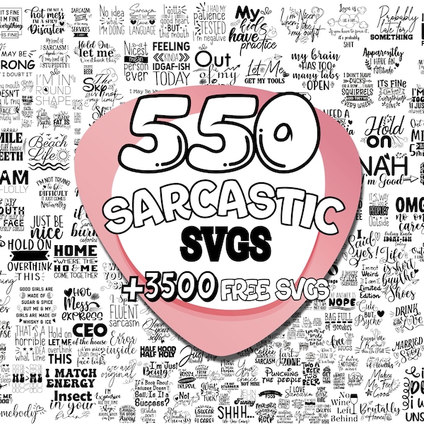 Sarcastic Svg Bundle | Sarcastic Svg Files | Funny Quotes Svg | Sarcasm Svg| Sarcastic Sayings Svg Bundle| Sarcastic Quotes Svg |Cricut Svgs